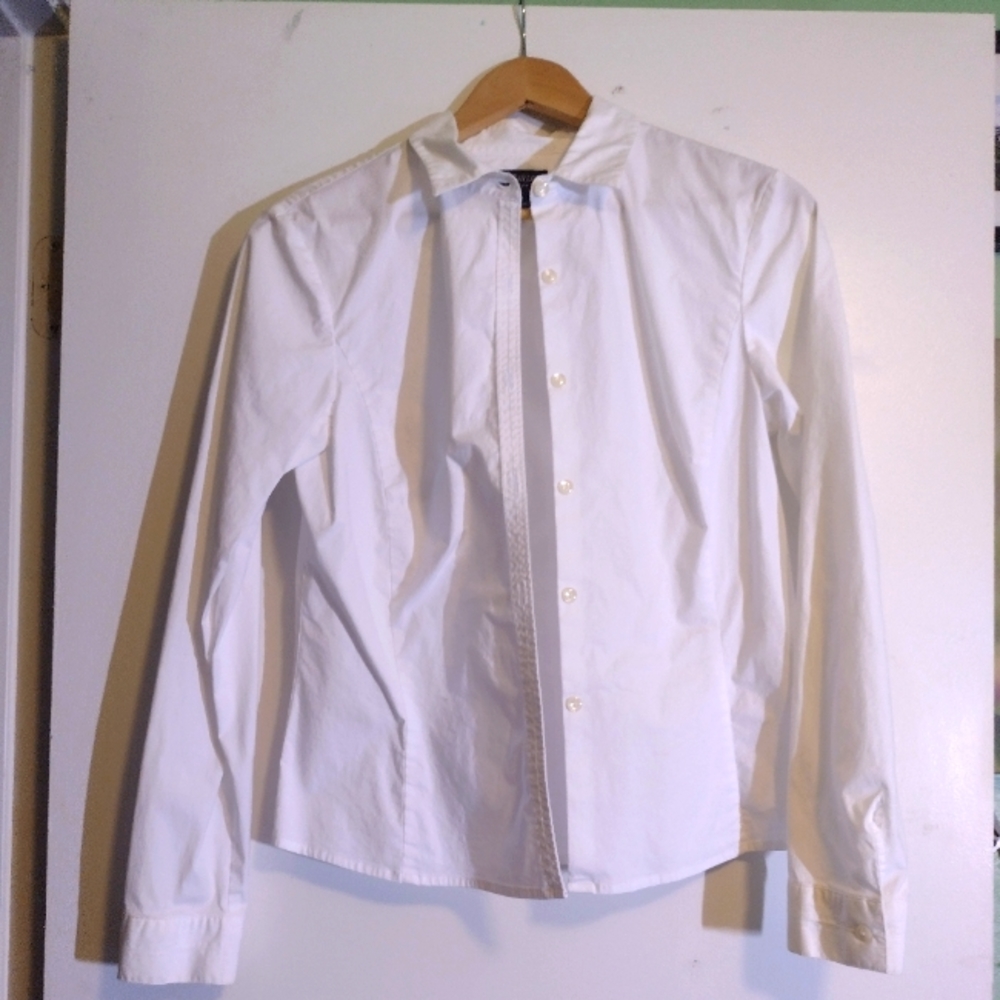 Ann Taylor Stretch Woman's White Blouse